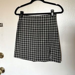 H&M divided plaid skirt
